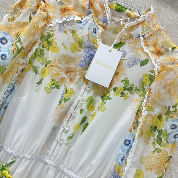 ✨Zimmermann floral plunge dress - Picture 4 of 8